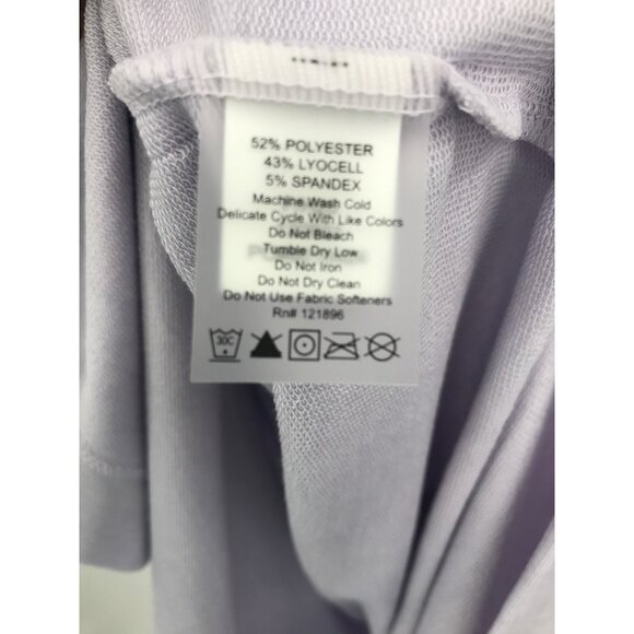 Title Nine French Terry Athletic Dress Long Sleeve Lavender Purple X-Small NEW - Picture 6 of 6